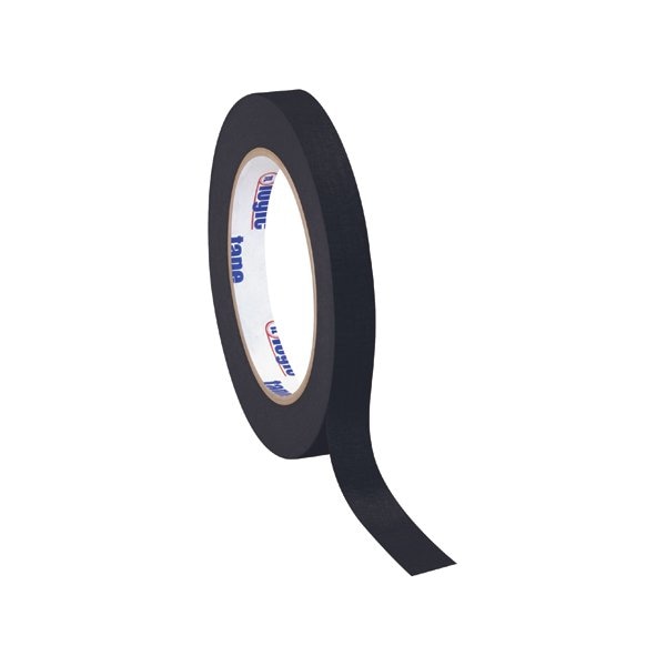 Tape Logic 1/2'' x 60 yds. Black Tape Logic Masking Tape, 12PK T93300312PKB - main